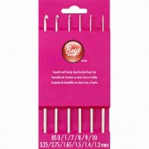 Boye 6-Pc. Steel Crochet Hook Set