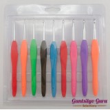 9-Pc. Aluminum Crochet Hook Set