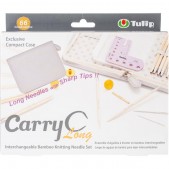 Tulip Carry C Interchangeable Bamboo Knitting Needle Set Long