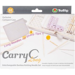 Tulip Carry C Interchangeable Bamboo Knitting Needle Set Long