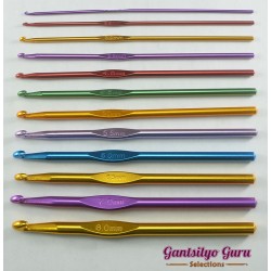 12-Pc. Aluminum Crochet Hook Set