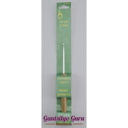 Pony Bamboo Handle Crochet Hook 3.0MM