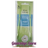 Pony Colored Aluminum Circular Knitting Needles 4.5MM (60CM)