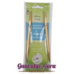 Pony Colored Aluminum Circular Knitting Needles 7MM (60CM)