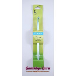 Pony Colored Aluminum Crochet Hook 6.0MM