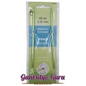 Pony Colored Aluminum Circular Knitting Needles 3.25MM (60CM)