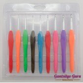 9-Pc. Aluminum Crochet Hook Set