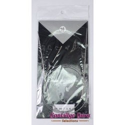 Steel Circular Knitting Needles 16 / 1.6mm (80 cm)