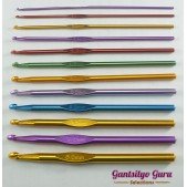 12-Pc. Aluminum Crochet Hook Set
