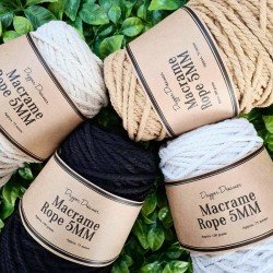 Dapper Dreamer Macrame Rope 5MM Set of 4 Assorted