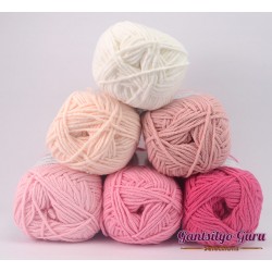 Gantsilyo Guru Milk Cotton Light Mini Color Palette Rose Bowl