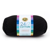 Lion Brand 24/7 Cotton Black