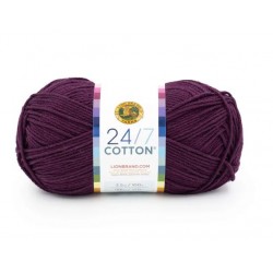 Lion Brand 24/7 Cotton Eggplant
