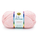 Lion Brand 24/7 Cotton Pink Lemonade