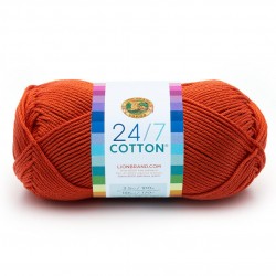 Lion Brand 24/7 Cotton Tangerine