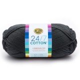 Lion Brand 24/7 Cotton Charcoal