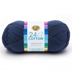 Lion Brand 24/7 Cotton Navy