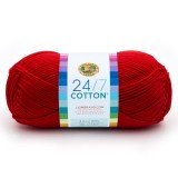 Lion Brand 24/7 Cotton Red