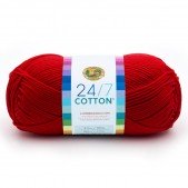 Lion Brand 24/7 Cotton Red