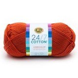Lion Brand 24/7 Cotton Tangerine