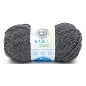 Lion Brand Basic Stitch Anti Microbial Charcoal