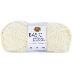 Lion Brand Basic Stitch Anti Pilling Ecru