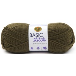 Lion Brand Basic Stitch Anti Pilling Olive
