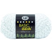 Lion Brand Basic Stitch Anti Pilling Reflective Summit White