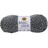 Lion Brand Basic Stitch Anti Pilling Black White