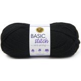 Lion Brand Basic Stitch Anti Pilling Black