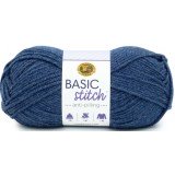 Lion Brand Basic Stitch Anti Pilling Deep Denim Heather