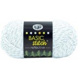 Lion Brand Basic Stitch Anti Pilling Reflective Summit White