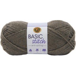 Lion Brand Basic Stitch Anti Pilling Taupe Heather