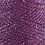 Nylon Thread 1.5MM Purple Gold Metallic