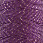 Nylon Thread 1.5MM Purple Gold Metallic