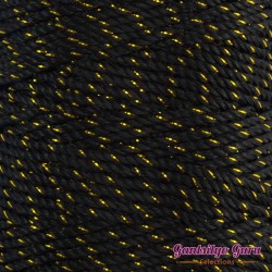 Nylon Thread 1.5MM Black Gold Metallic